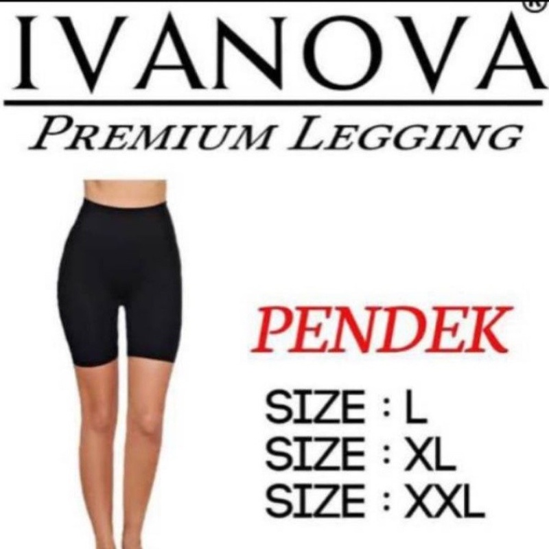 Celana Legging Wanita Dewasa Ivanova Pendek Kualitas Premium