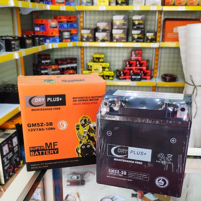 Jual AKI KERING MOTOR GEL DRYPLUS GM5Z 12V 7Ah MIO SPORTY VEGA SMASH