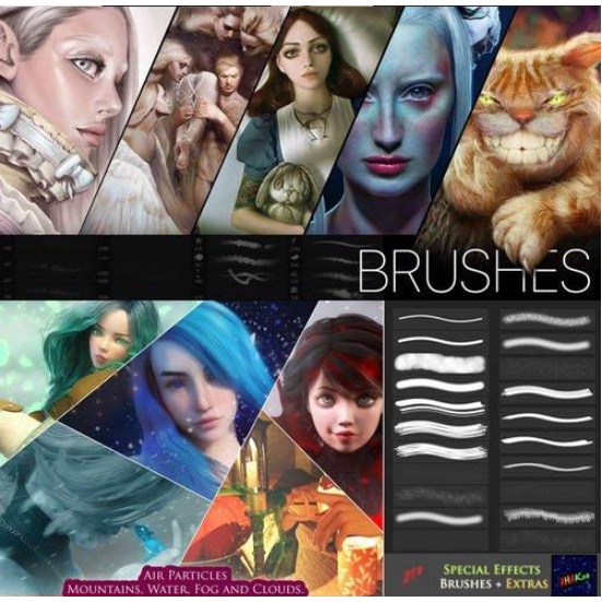 250+ Brushes Collection With Awesome Special Effects - Photoshop