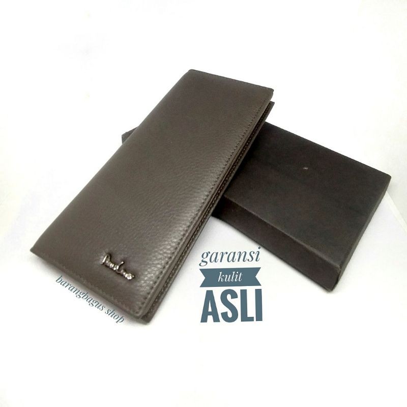 Dompet Panjang Kulit Pria import branded original Pierre loues