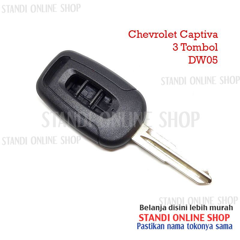 Casing Kunci Key Shell Blank Bahan Kunci Mobil Chevrolet Captiva