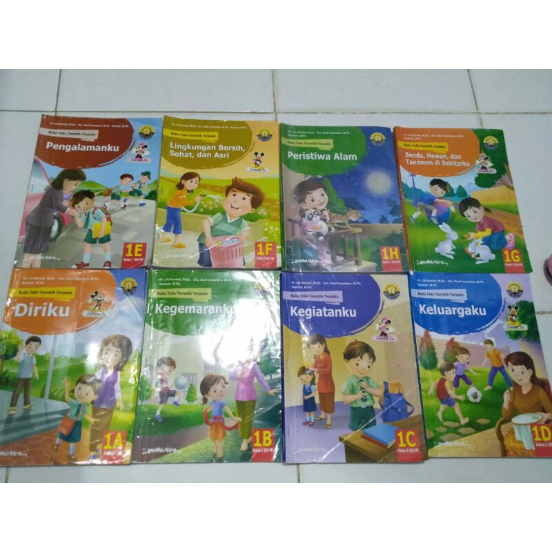 Buku Tematik kelas 1C Yudhistira K13 (Bekas)