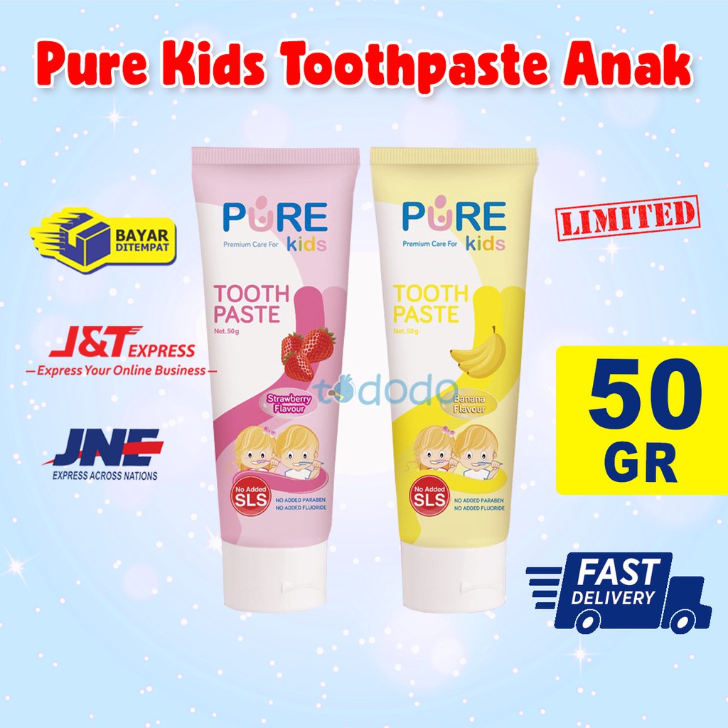 Pure Kids Toothpaste Pasta Gigi Anak 50gr