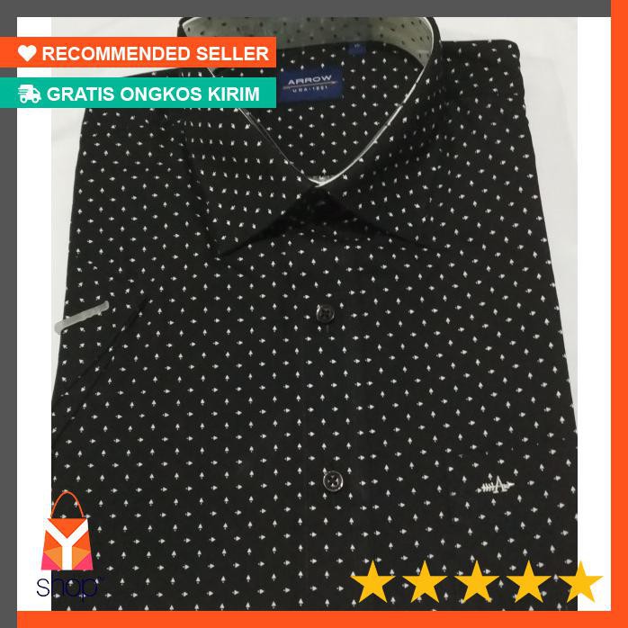 SANGAT BAGUS  Kemeja Kerja Pria Tangan Pendek Arrow Original