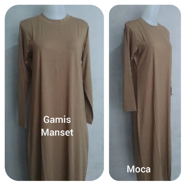 Gamis Manset inner dress lengan panjang lekton kutung standar jumbo Astra Collection spandex rayon s
