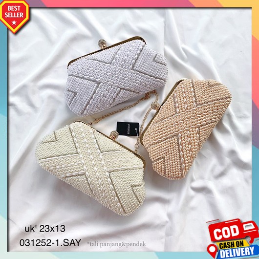 Clutch Terbaru Wanita Bridesmaid  Kekinian Party Bag Tas Tangan Batam Elegan Kondangan Clutch Pesta 
