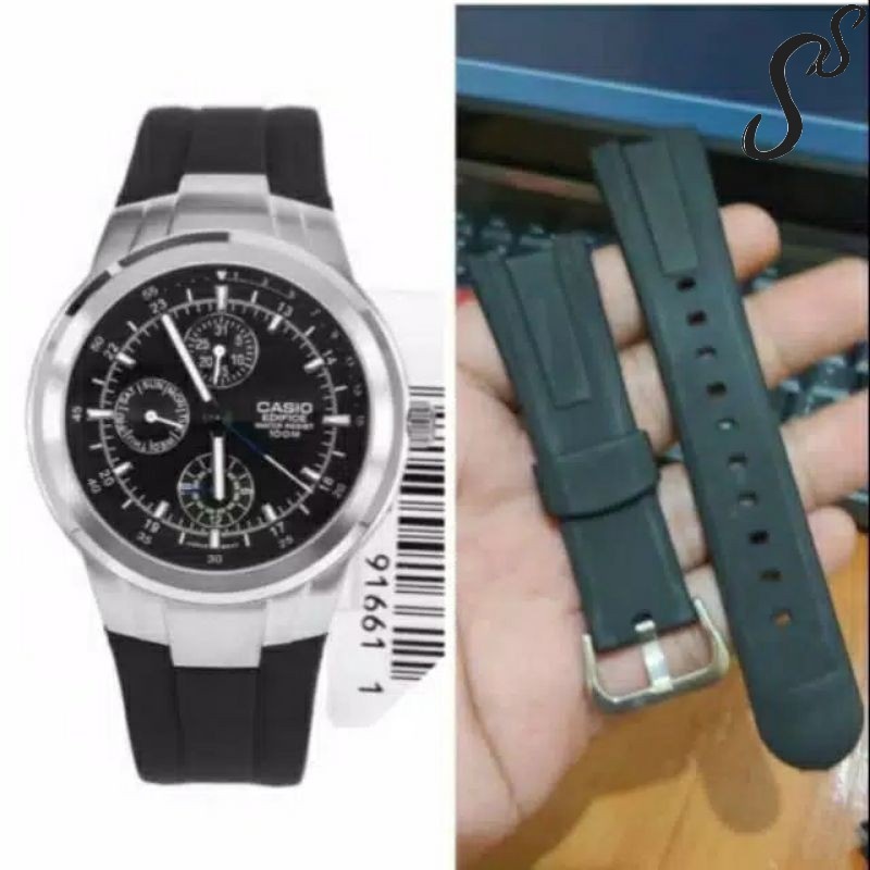 STRAP TALI JAM CASIO EDIFACE 305 EF305 EF-305 EF 305 HITAM
