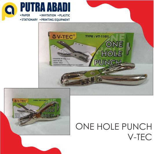 

Pembolong Kertas 1 Lubang V-tec / Perforator Punch VT-1101