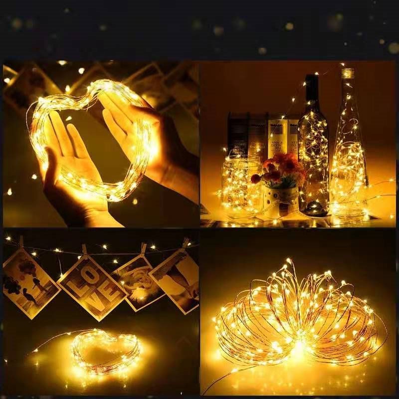 【Ready stock】1M 2M Lampu Led strip Peredupan Tiga Kecepatan Fairy Tale Fantasy Ag13 Baterai String Light Lampu 2021 terbaru fashion murah COD