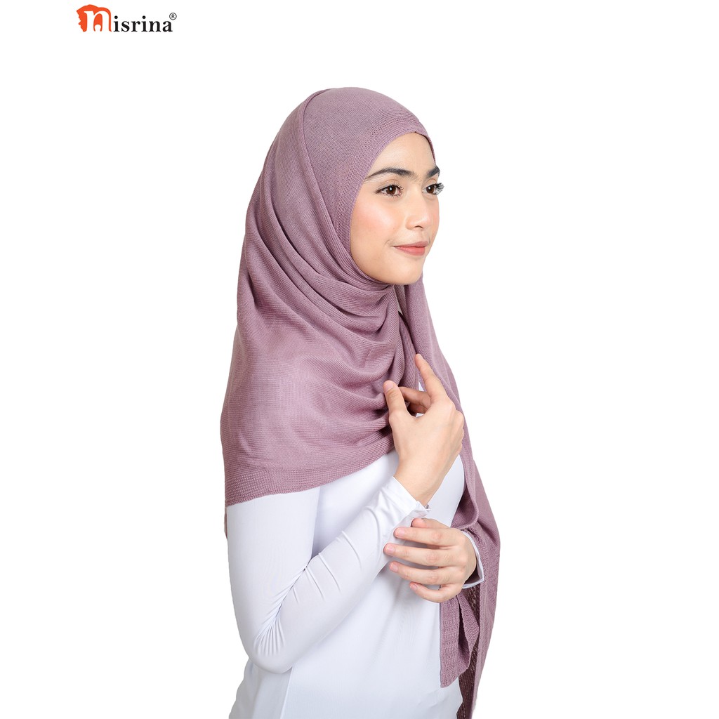 Nisrina Fashion Muslim Pashmina Instan Rajut Polos-1