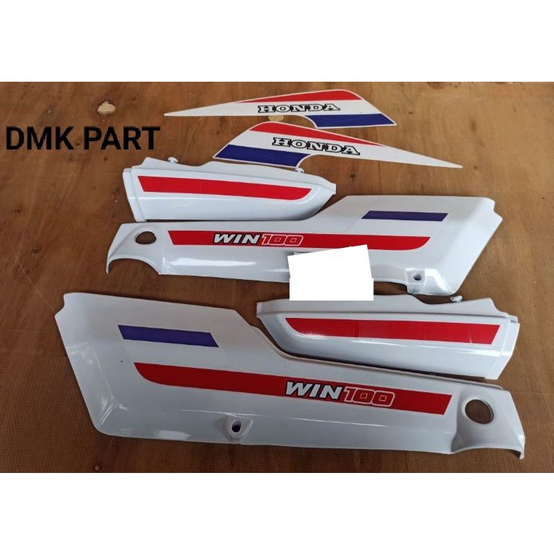 TERMURAH - Cover Body Set Honda Win Win100 Warna Putih