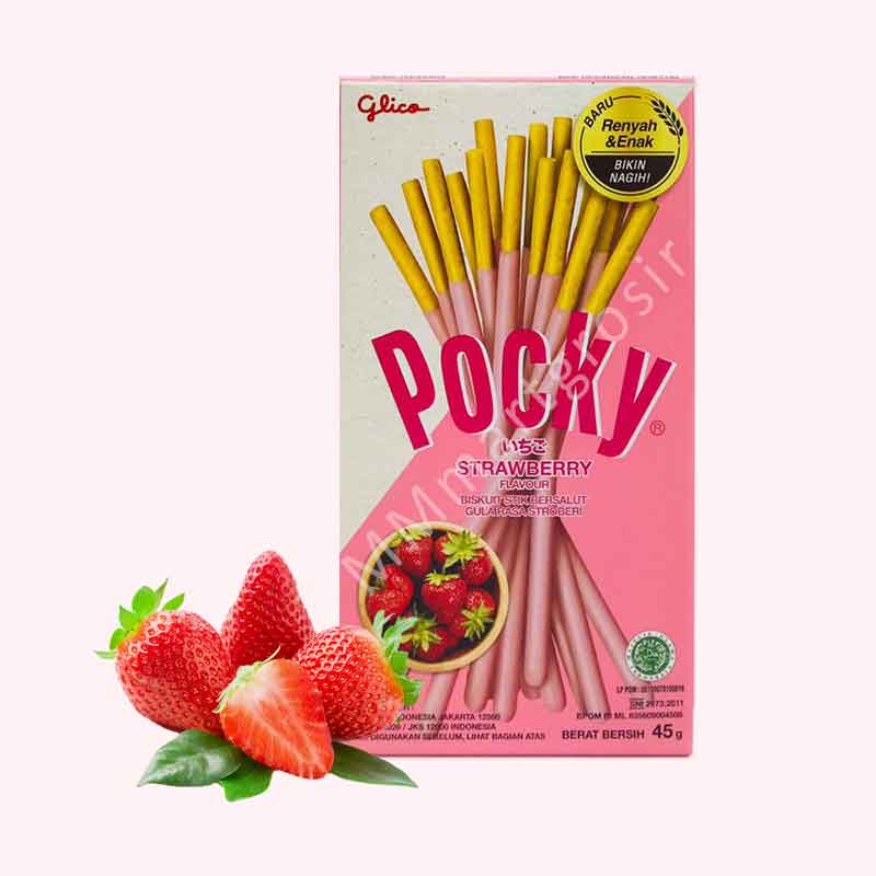 POCKY STRAWBERRY FLAVOUR/BISKUIT STIK STRAWBERRY 45g