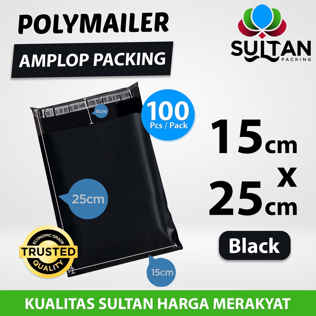 

Murah Polymailer Pack Black 15Cm X 25Cm Termurah Amplop Plastik Packing Olshop Ekonomis