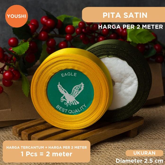 

Pita Satin Per Meter D 2.5 Cm / Pita Hampers Idul Fitri / Pita Lebaran Sale!!!R30F