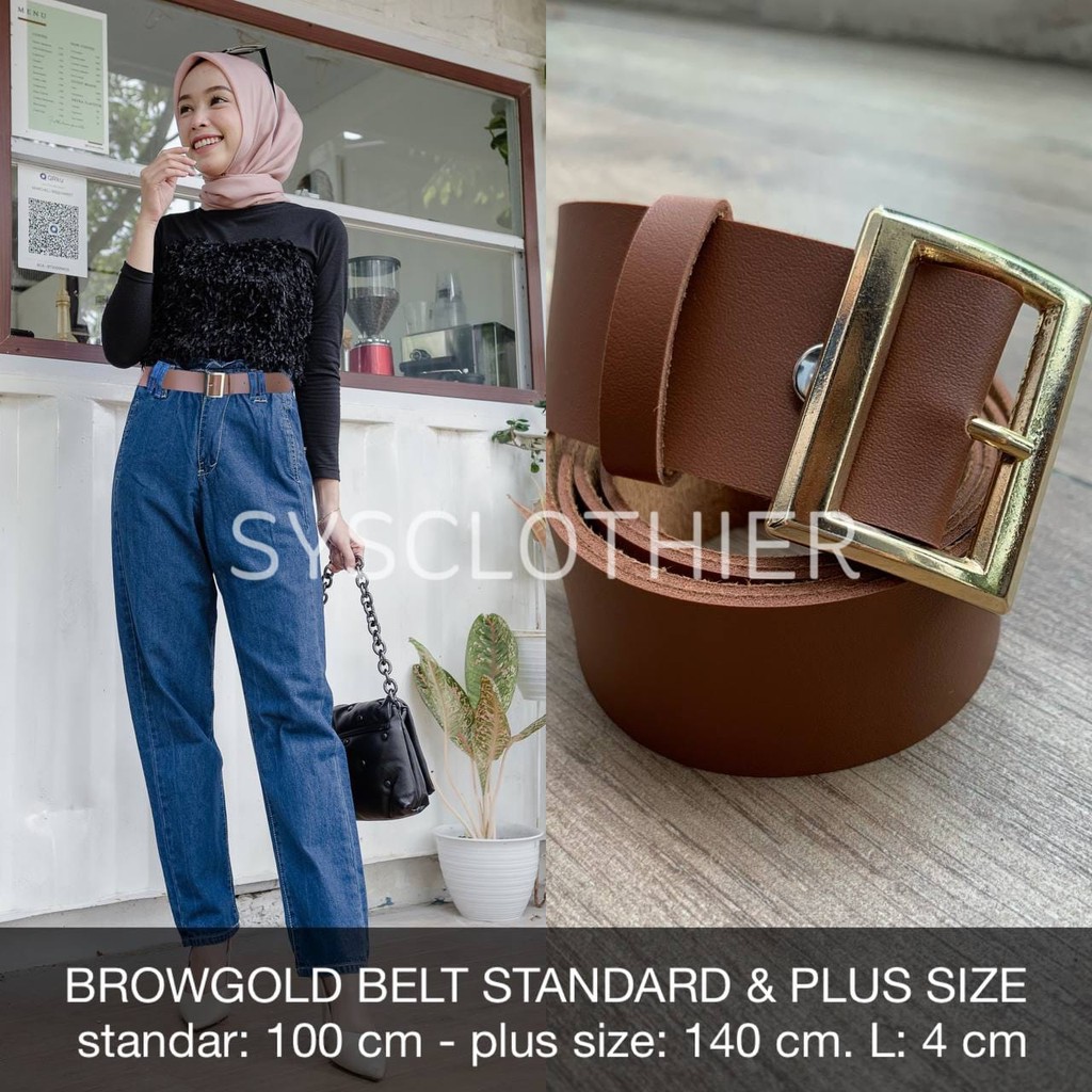 IKAT PINGGANG WANITA BROWGOLD BELT