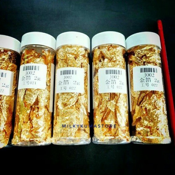 

edible gold leaf edible foil gold dekorasi kue gold leaf edible gold sheet edible hiasan kue