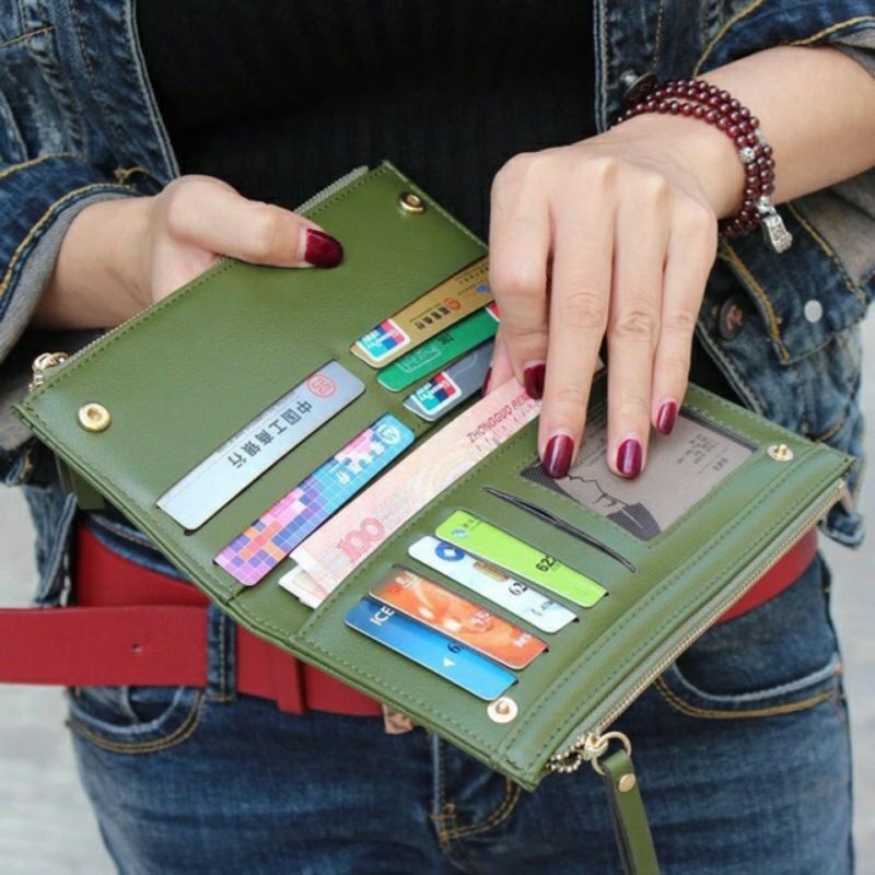 Bundara.id Do-1019 Dompet Hp Dompet panjang wanita resleting 2 cantik