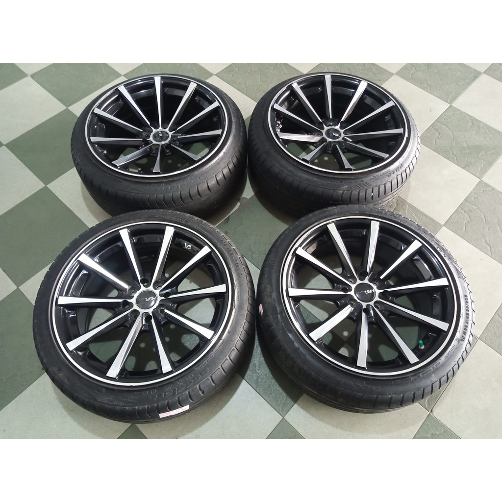 Velg Bekas Racing Ring 17 Hsr Hustler Pcd 4x100-4x114,3 Plus Ban 70%