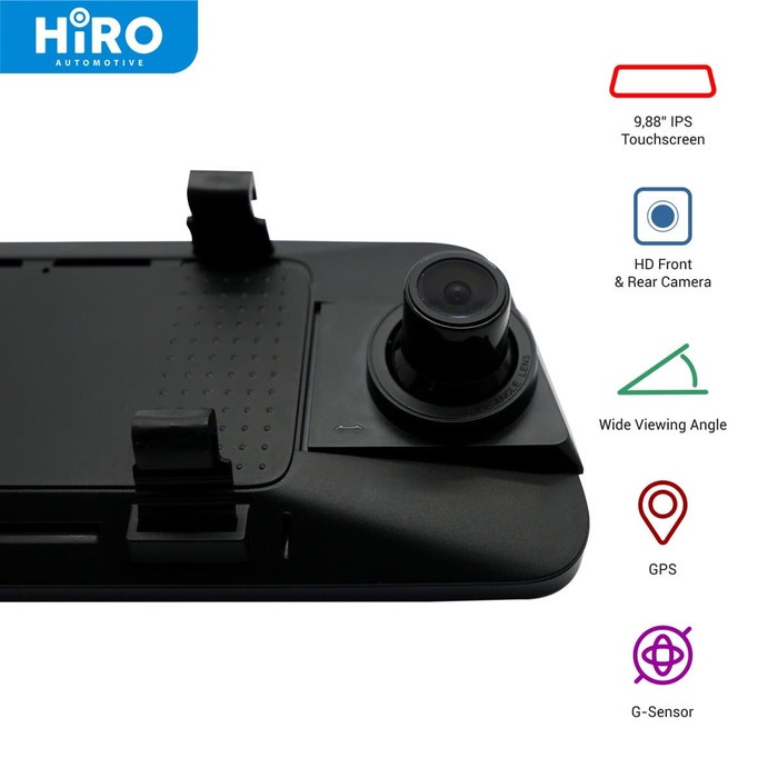 Mobil-Spion- Hiro Vision Streaming View Mirror - Dvr Spion Mobil - Hd Quality - Dvr Saja -Spion-