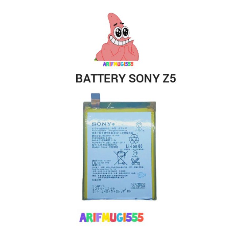 BATTERY BATRAI BATERAI BATRE SONY Z5 ORIGINAL