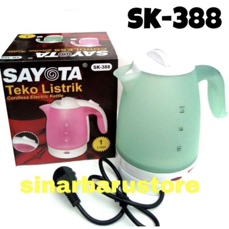 Teko listrik/electric kettle "Sayota" SK-388 1liter