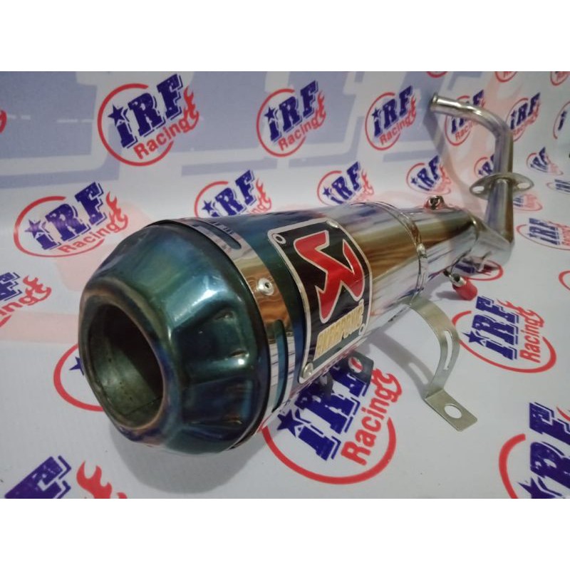 knalpot racing akrapovic all matic Mio,Mio J,Mio GT,Mio soul,Mio x rider
