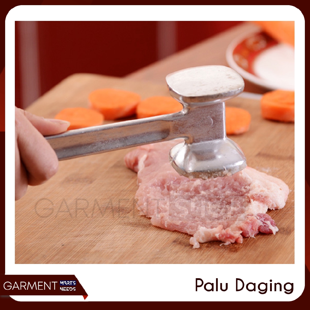 Palu Daging Alat Gepuk Pelunakan Daging Kuat Bagus