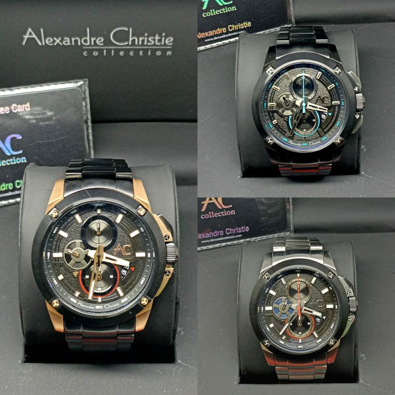 Jam Tangan Pria Alexandre Christie Collection 9602 AC9602 AC 9602 Tali Besi / Stainless steel