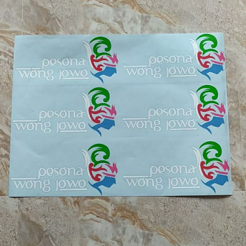 stiker Cutting Pesona wong Jowo,, stiker Pesona Wong Jowo,,stiker Cutting Truk, Mobil, Motor