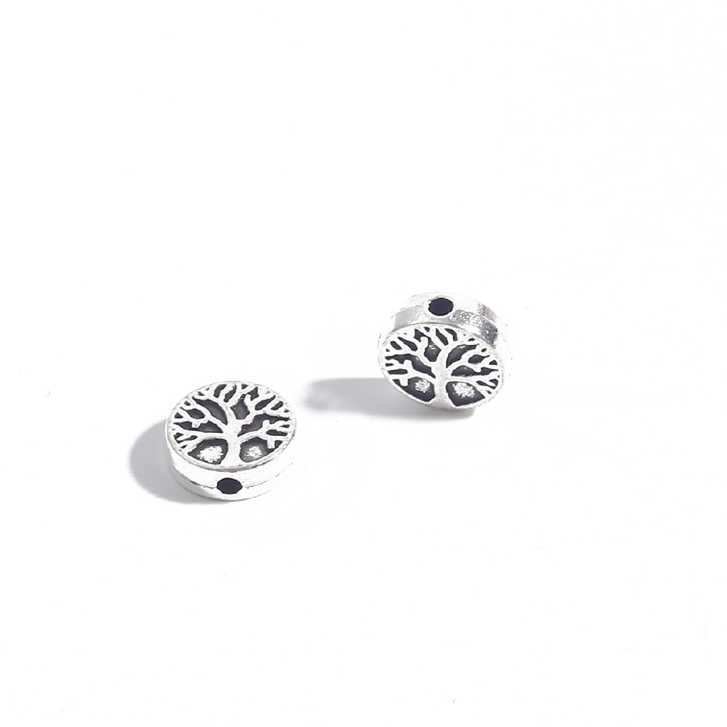 Manikmanik Spacer Silver Tibet Antik Longgar Campur Untuk Diy Perhiasan