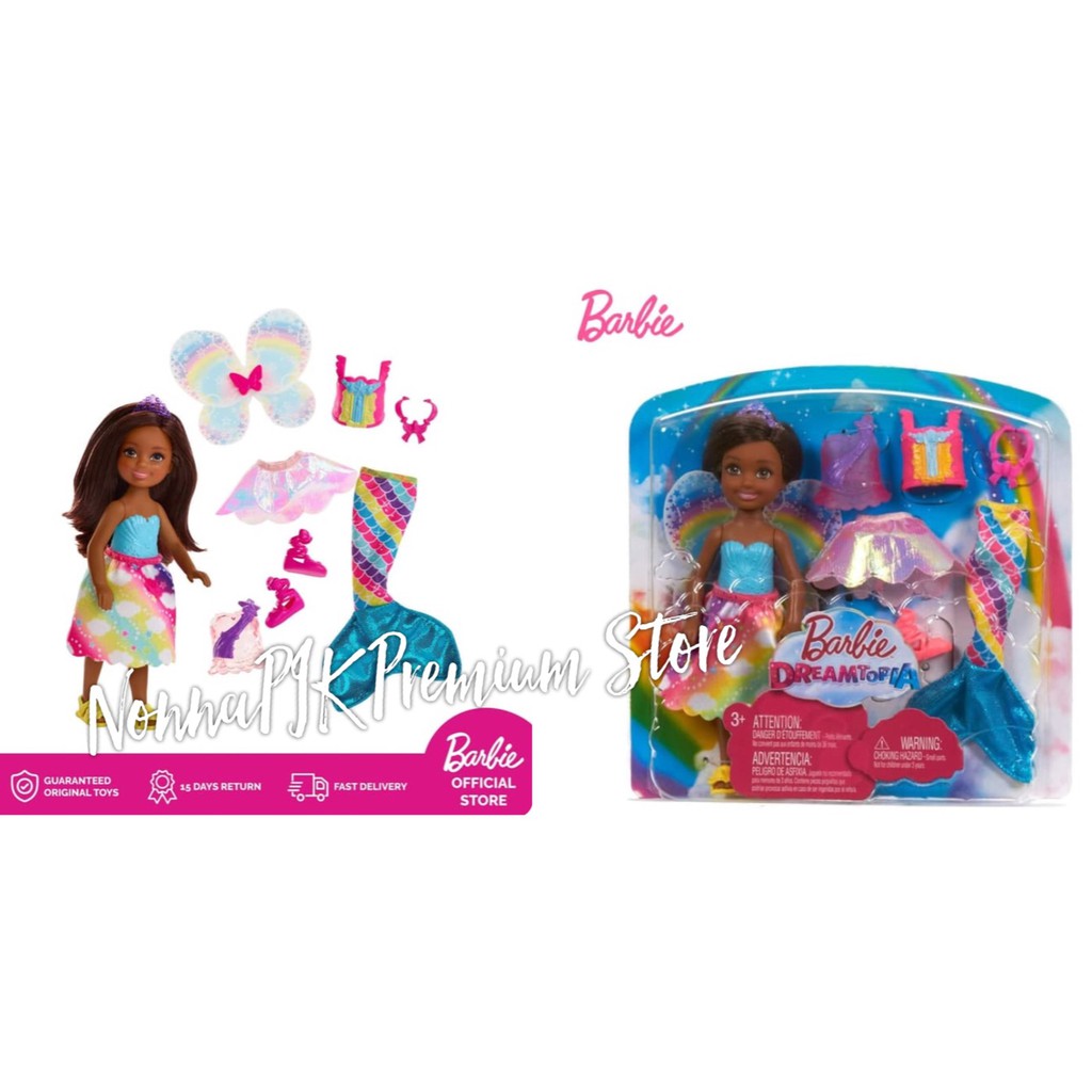 barbie rainbow cove chelsea dress up