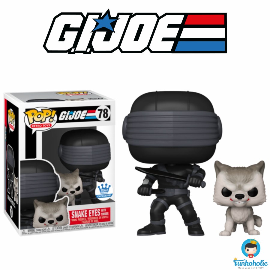 Funko POP! G.I. Joe - Snake Eyes with Timber [Funko-Shop Exclusive] 78