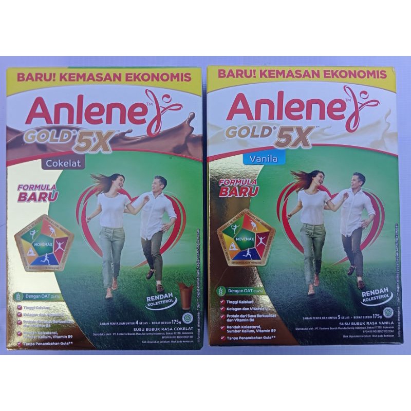 Anlene Gold 170g KEMASAN BARU 5X, Susu Tinggi Kalsium, Susu Tulang Dan Sendi