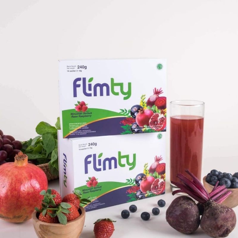 Original Flimty Fiber BPOM Minuman Pelangsing Diet Detox Box &amp; Ecer