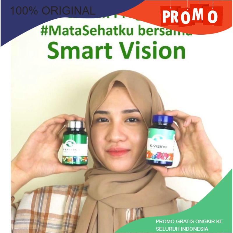 Smart Vision - S Eyetech &amp; S Vision Suplemen Untuk Mata Minus Slinder Plus Terbaik - Obat Katarak - Mata Juling paling Manjur