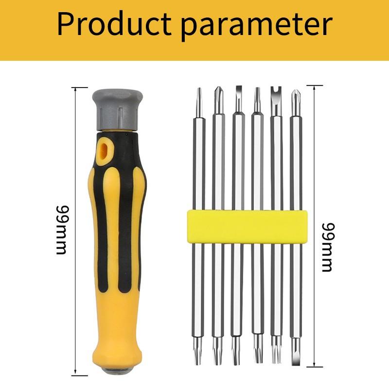 OBENG PROFESSIONAL HP MULTIFUNGSI OBENG BOLAK BALIK SET 6 IN 1 PROFESSIONAL SCREWDRIVER va353