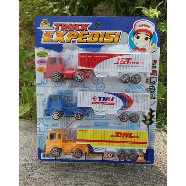 truk kontainer ekpedisi JNE j&t dhl