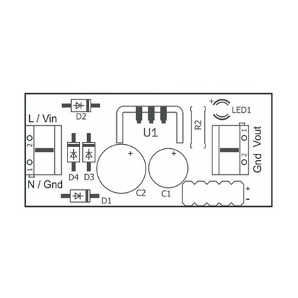 Modul IC LM7805 DC 7805 Voltage Regulator Tegangan 5V 1.2A