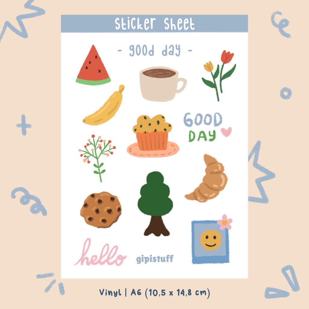 

GIPISTUFF Good Day Sticker Sheet [Vinyl]