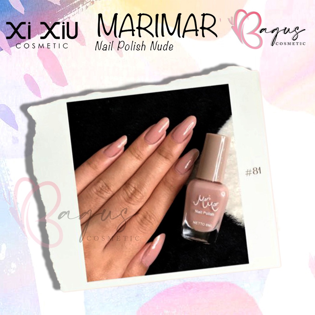 ⭐BAGUS⭐ MARIMAR Nail Polish Nude Kode 098 | New Series Xi Xiu Kutek Cat Kuku