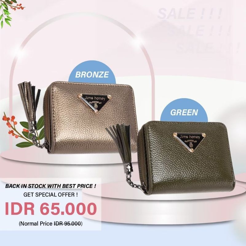 Jims Honey Katty Wallet Dompet Lipat Wanita