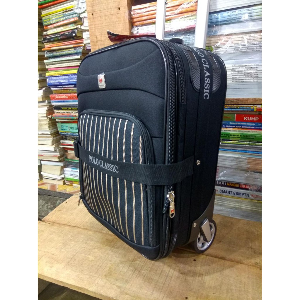 Paling Murah Polo Clasic Koper Bahan Ukuran 18 Inch Roda Besar Ekspanduble Original