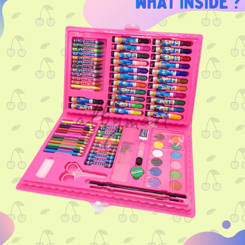 

Colouring Set 86 pcs Pensil Warna Crayon set Stationary Kado anak (KODE M4003)