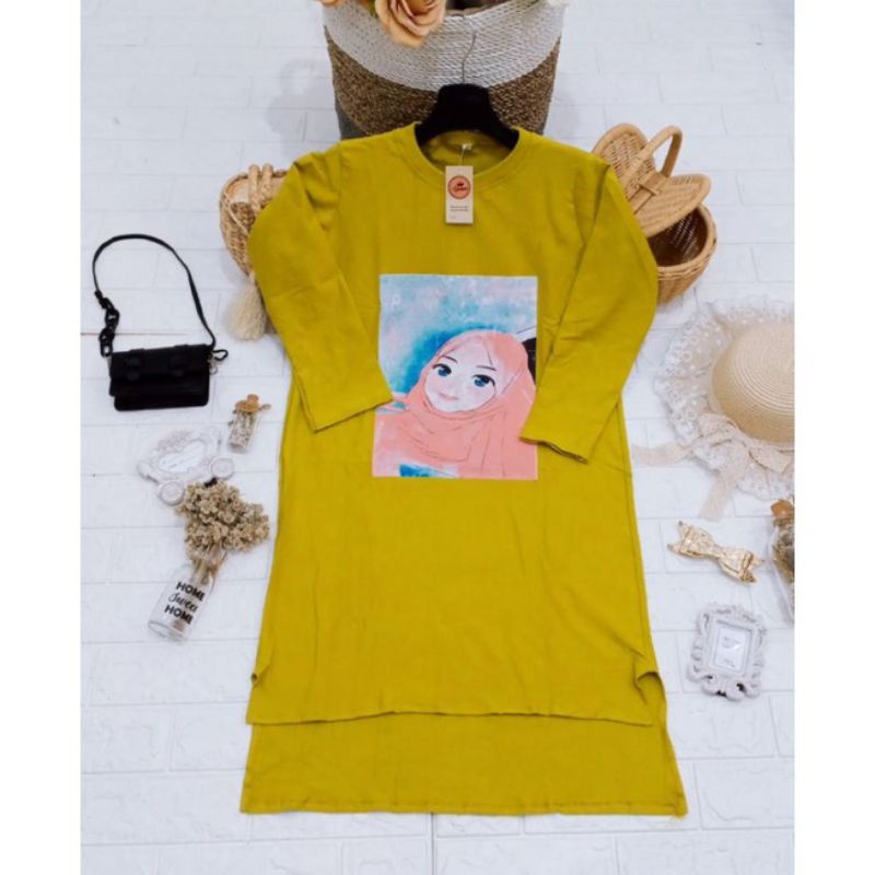 Midi dress anak viral 3-14th/ midi dress pinguin/ midi anak slebew