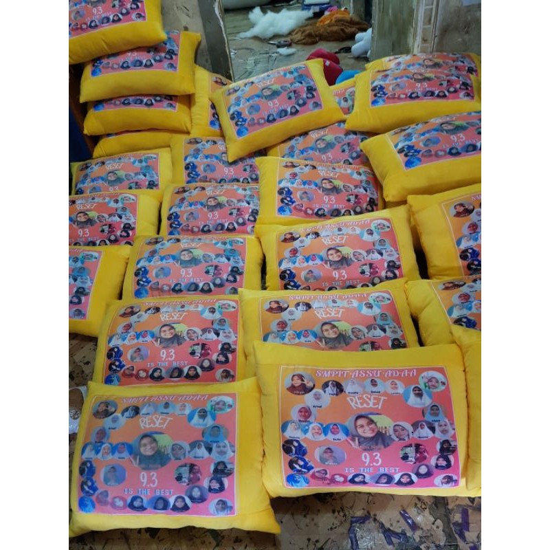 Bantal Foto Custom Standar Bantal Tidur 40x60 Cm Bahan Velboa