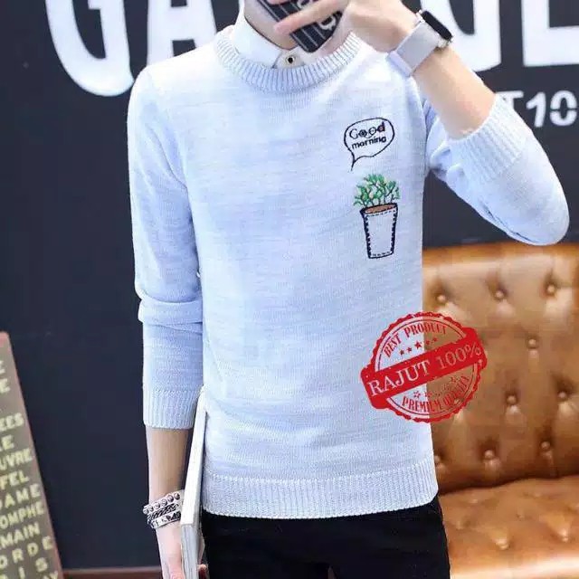 BAJU RAJUT PRIA MORNING LENGAN PANJANG