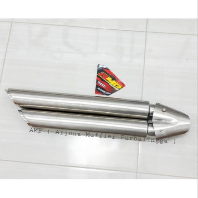 Knalpot double slincer pnp BENELLI MOTOBI 200 EVO EFI