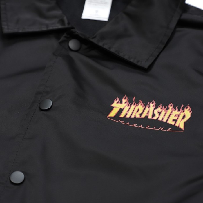 Thrasherr JLP Flame Satin Coach Jacket