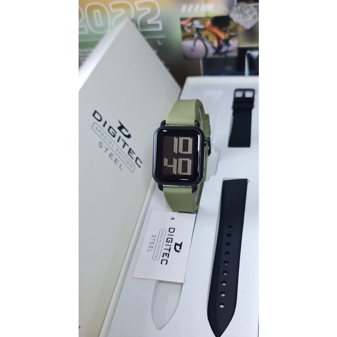 Jam Tangan Digitec 6090T Extra Strap Original