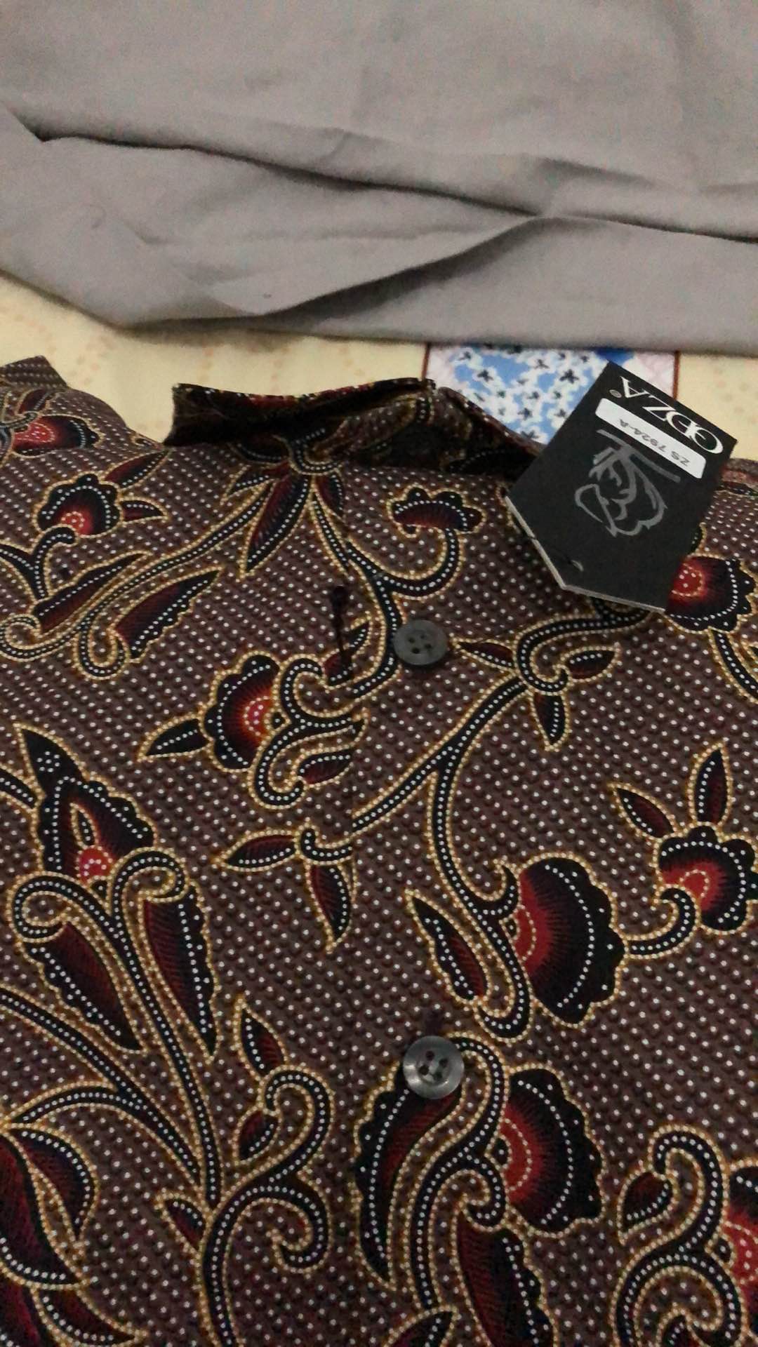 Odza Kemeja Batik Pria Slim Fit Baju Lengan Pendek Kemeja Slim Fit Batik Solo